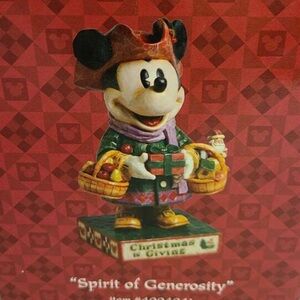Jim Shore Mickey “Spirit of Generosity” “Christmas Is Giving” Walt Disney